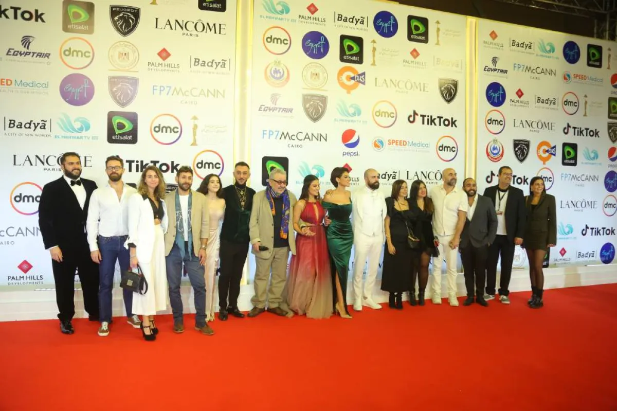 أبطال فيلم بنات عبد الرحمن المشارك في المسابقة الدولية - الصورة من المسؤول الإعلامي للمهرجان