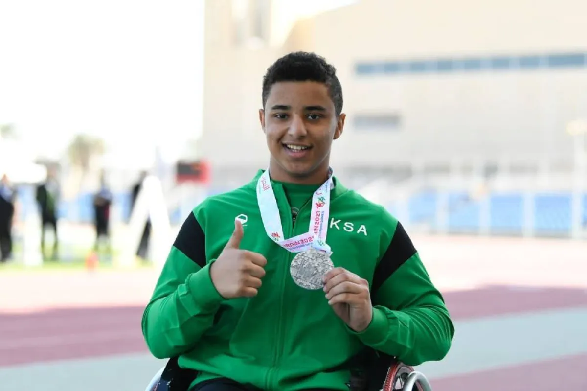البراء القرني - الصورة من حساب اللجنة البارالمبية السعودية على تويتر