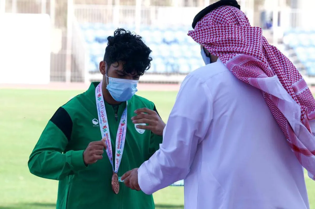 خالد المطيري - الصورة من حساب اللجنة البارالمبية السعودية على تويتر