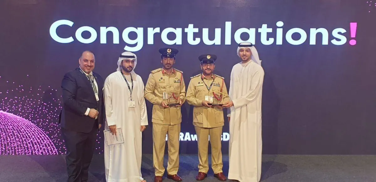 تم تسجيل منصة "إيفاد" الذكية كمصنف فكري. الصورة من "تويتر شرطة دبي"