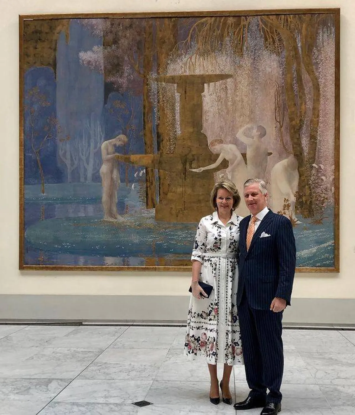 الملك فيليب والملكة ماتيلد- الصورة من حساب Belgian Royal Palace على إنستغرام