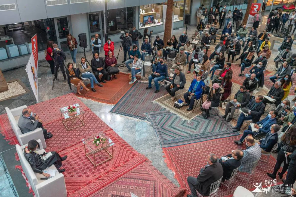 مديرة مهرجان  ايام قرطاج المسرحية في  ندوتها الصحفية