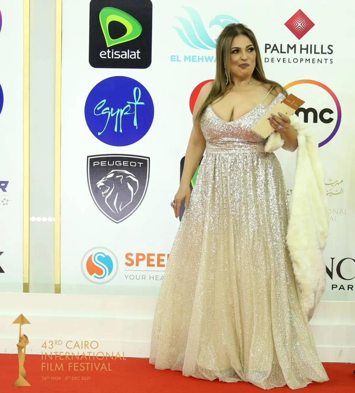 الفنانة نهلة سلامة  - الصورة من حساب المسؤول الإعلامي للمهرجان