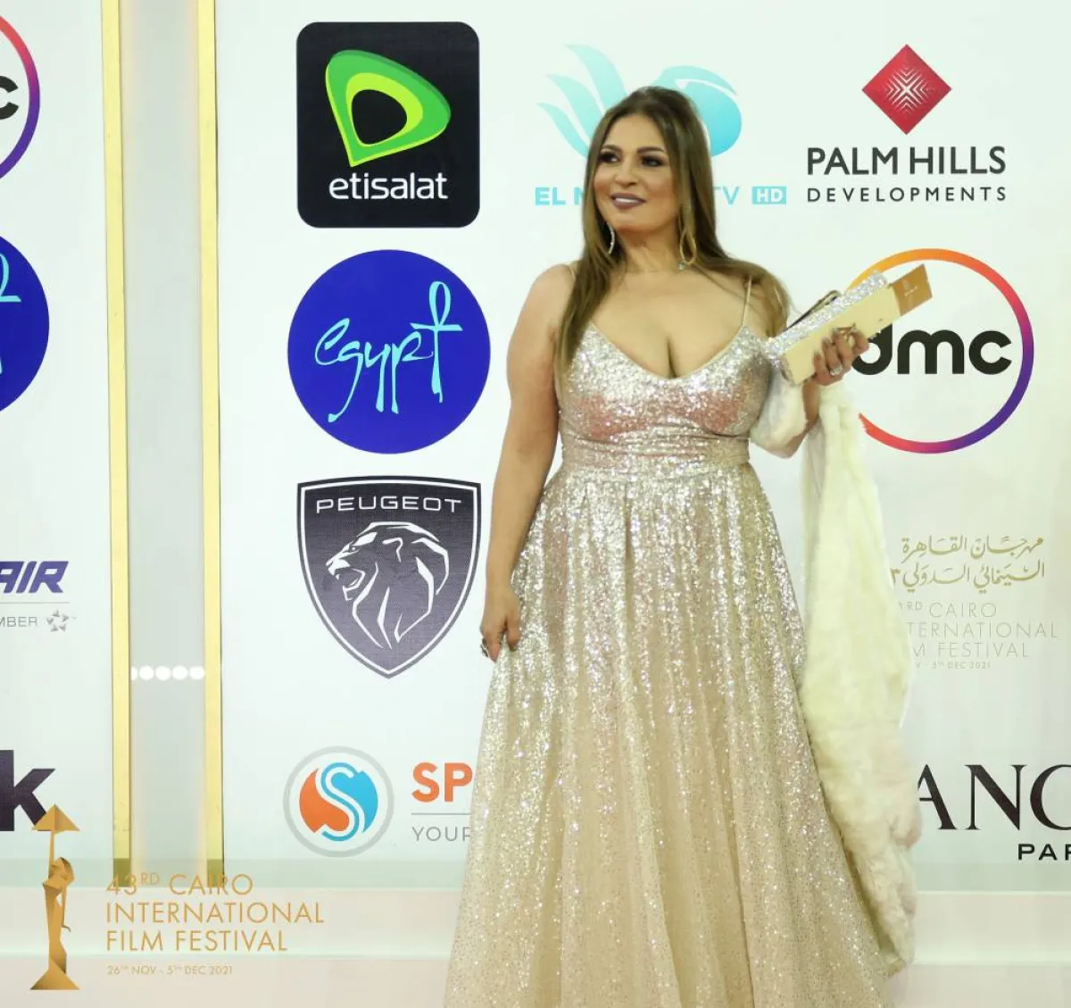 الفنانة نهلة سلامة  - الصورة من حساب المسؤول الإعلامي للمهرجان