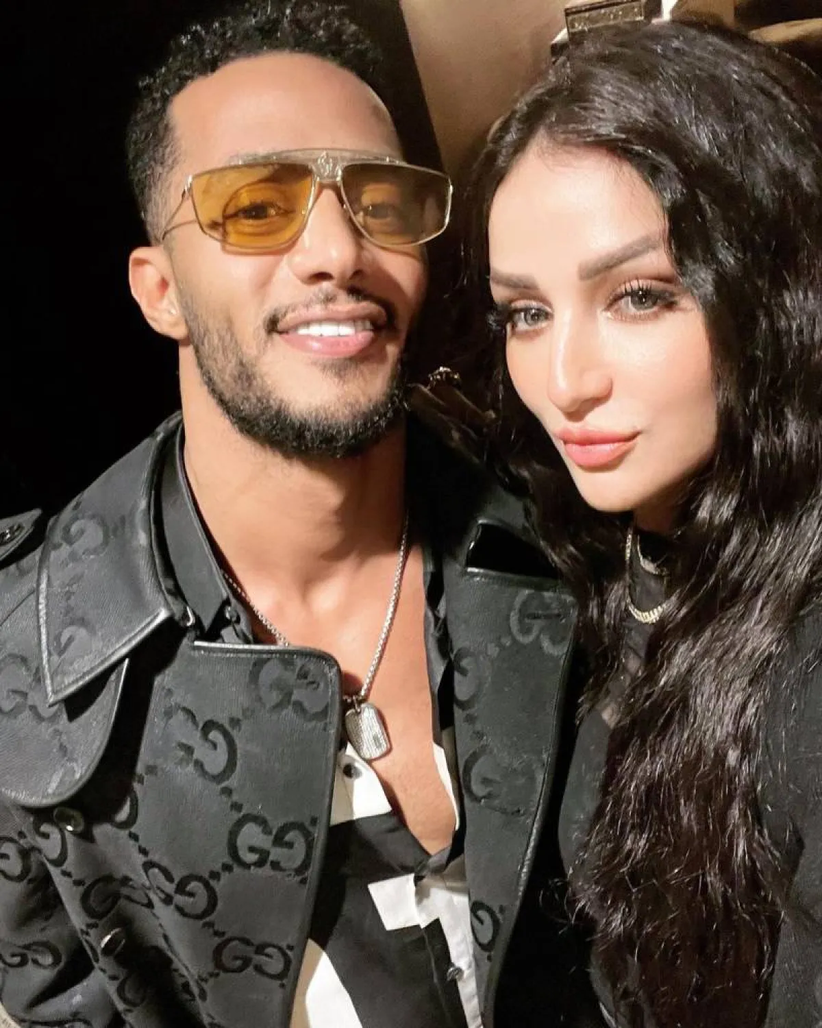 محمد رمضان وزوجته نسرين عبد الفتاح - الصورة من حساب محمد رمضان على انستغرام