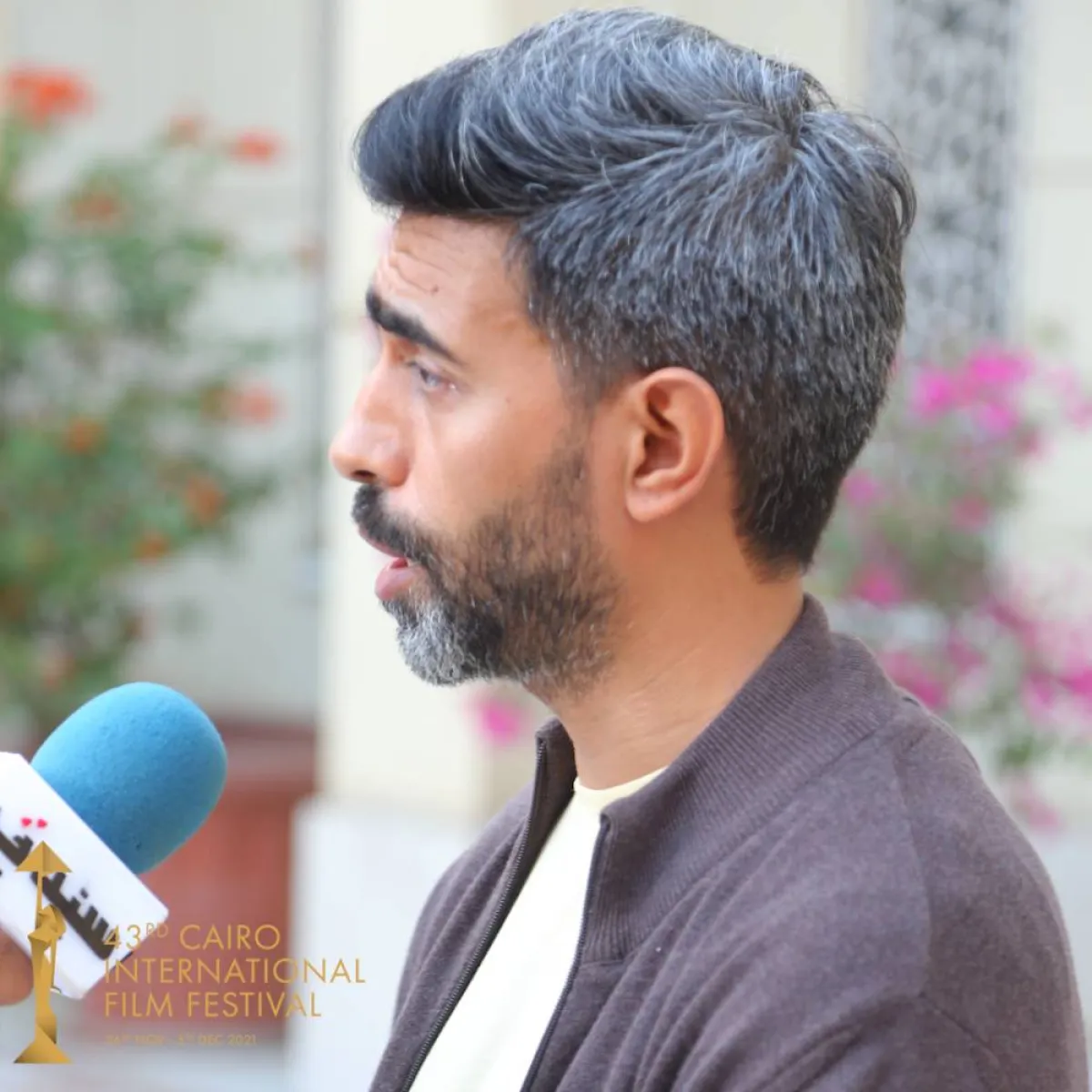 عمرو عابد خلال لقائه بسيدتي - الصورة تم التقاطها على هامش مهرجان القاهرة السينمائي