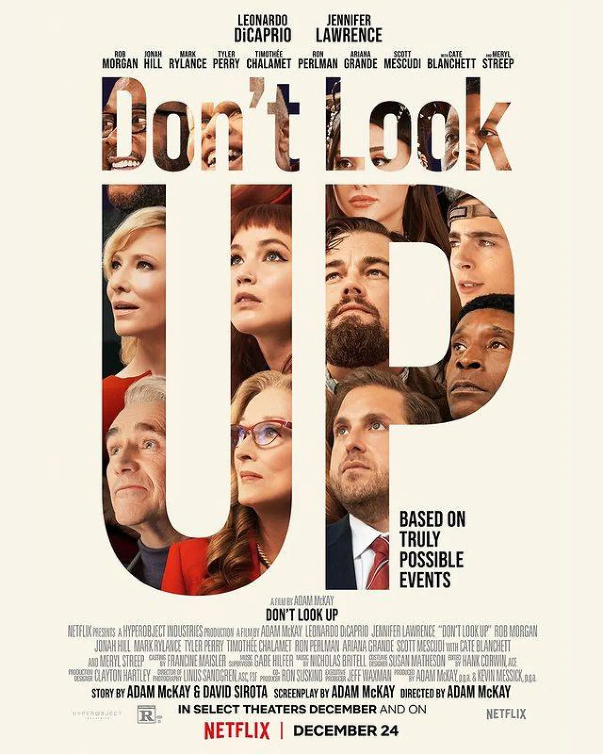 بوستر فيلم Dont Look Up- الصورة من حساب الفيلم على إنستغرام