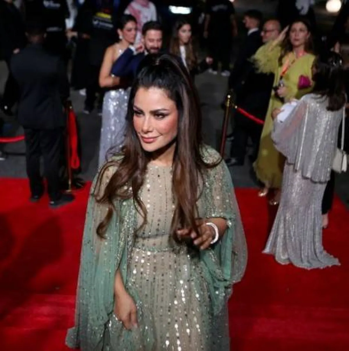 صبا مبارك تحضر حفل الافتتاح - الصورة من حساب المهرجان على فيسبوك