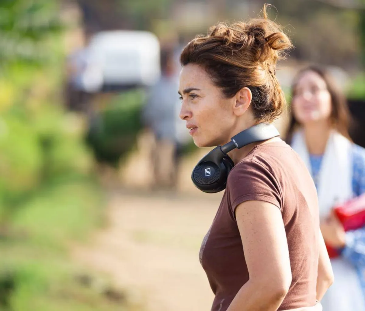 ساندرا نشأت من كواليس فيلم أخويا - الصورة من حساب ساندرا نشأت على فيسبوك