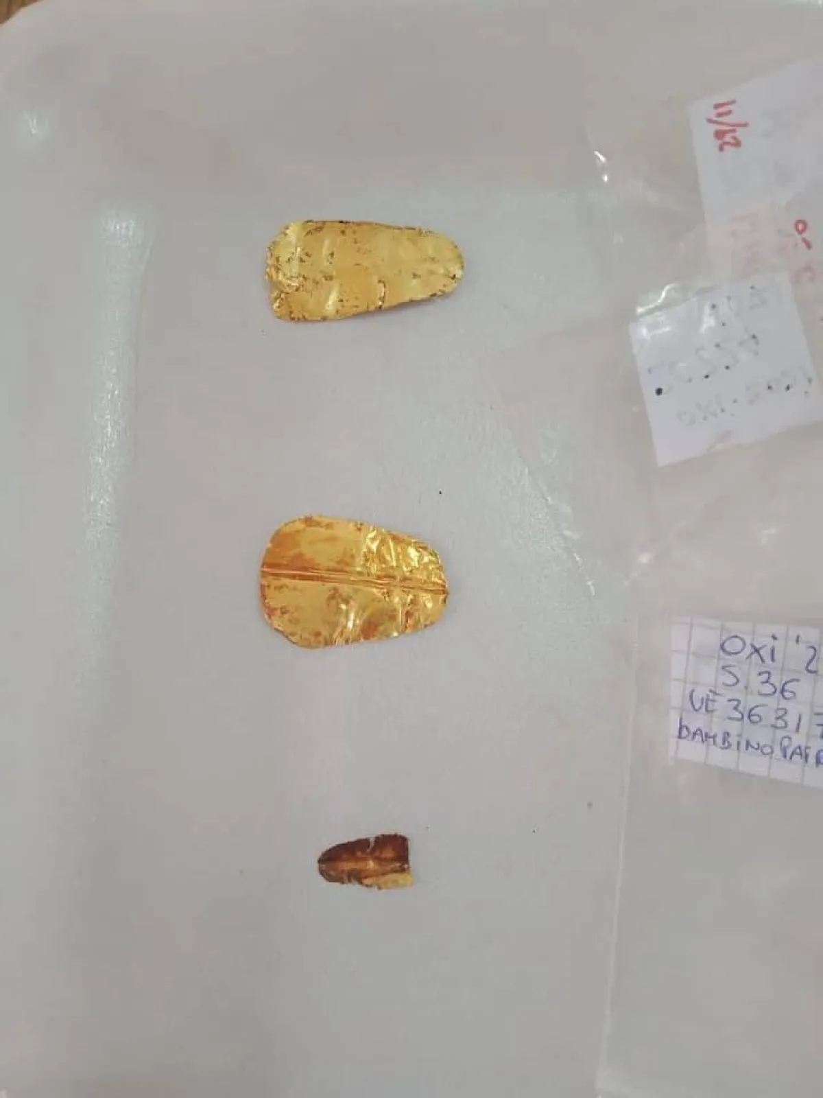 التمائم المكتشفة