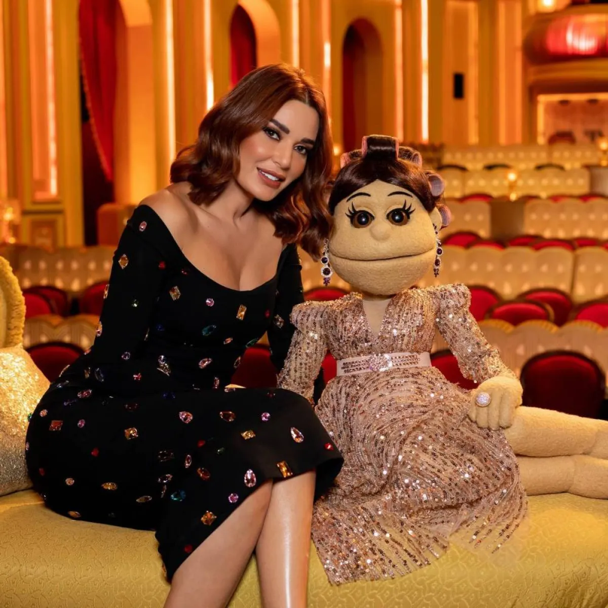 سيرين عبد النور وأبلا فاهيتا - الصورة من حساب سيرين على فيسبوك