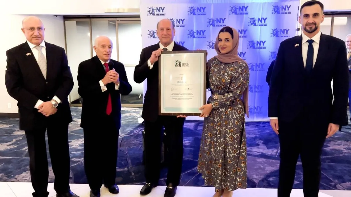 ووترفولز الإماراتية تحصد لقب أفضل منصة للتعليم الطبي المستمر على مستوى العالم . الصورة من "وام"