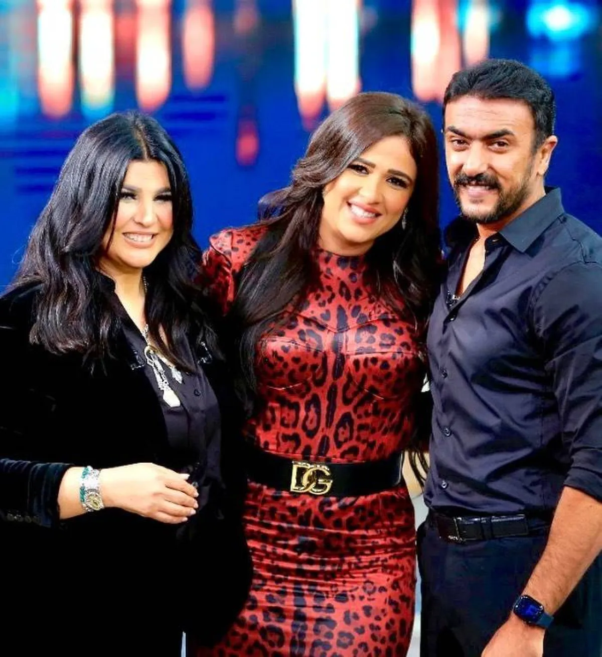 النجمة ياسمين عبد العزيز وأحمد العوضي في ضيافة منى الشاذلي في برنامجها معكم منى الشاذلي - الصورة من حساب ياسمين على انستغرام