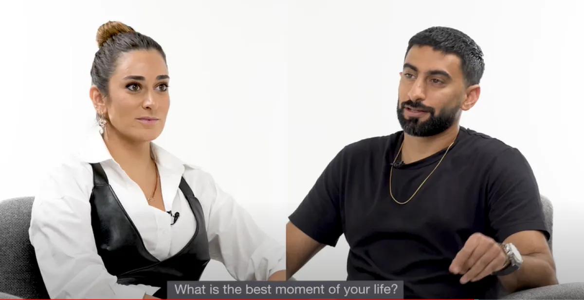 أمينة خليل خلال استضافتها بالحلقة مع أنس بوخش- الصورة من حساب أمينة على انستغرام