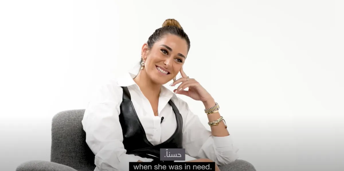 أمينة خليل خلال استضافتها بالحلقة مع أنس بوخش- الصورة من حساب أمينة على انستغرام