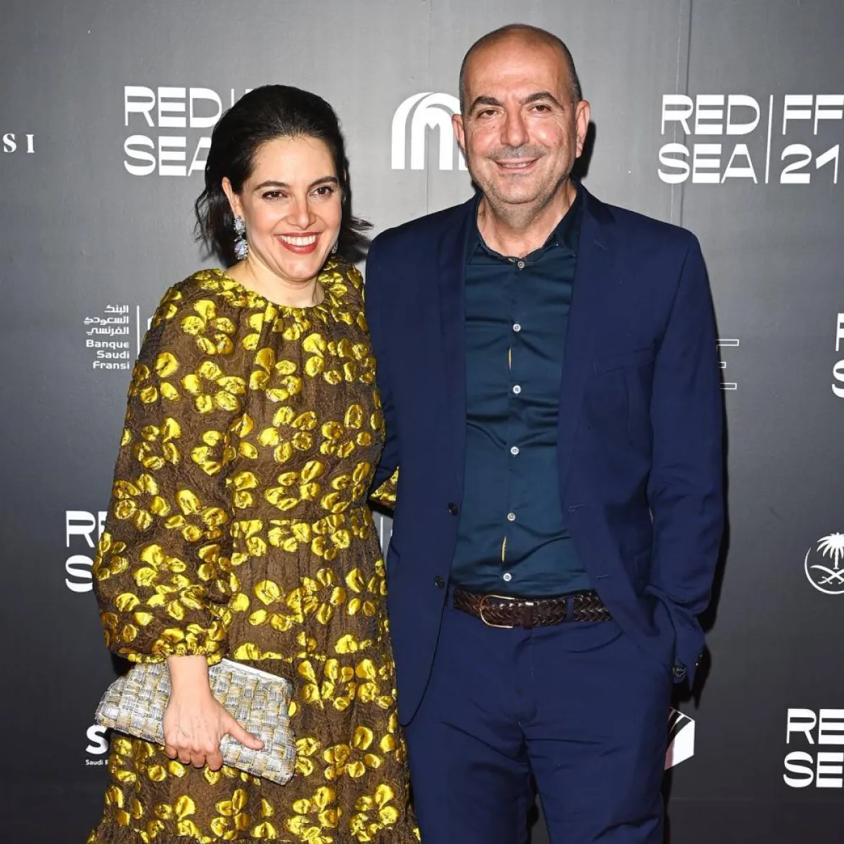 هاني أبو أسعد وزوجته - الصورة من حساب المهرجان على فيسبوك