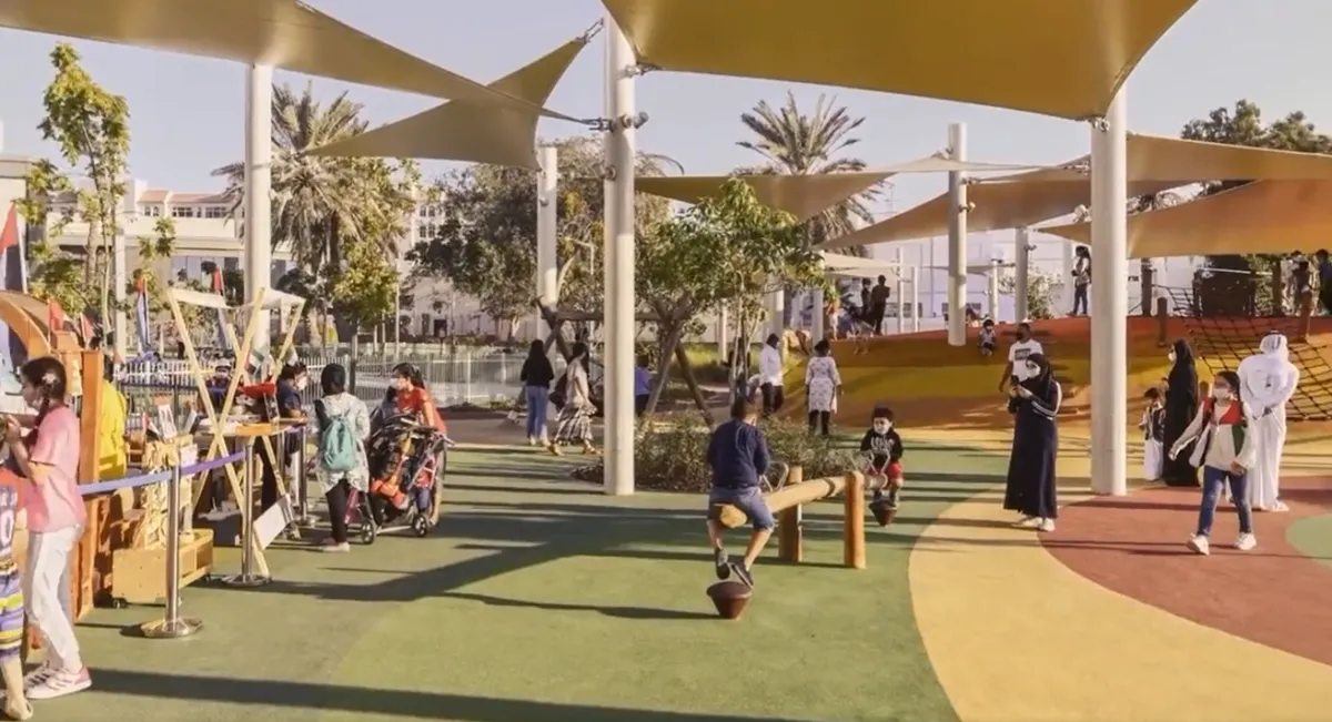 منتزه الشيخة فاطمة - الصورة من حساب مكتب أبوظبي الإعلامي على تويتر