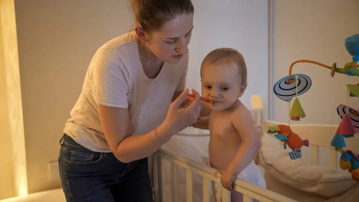 صورة لرضيع مريض