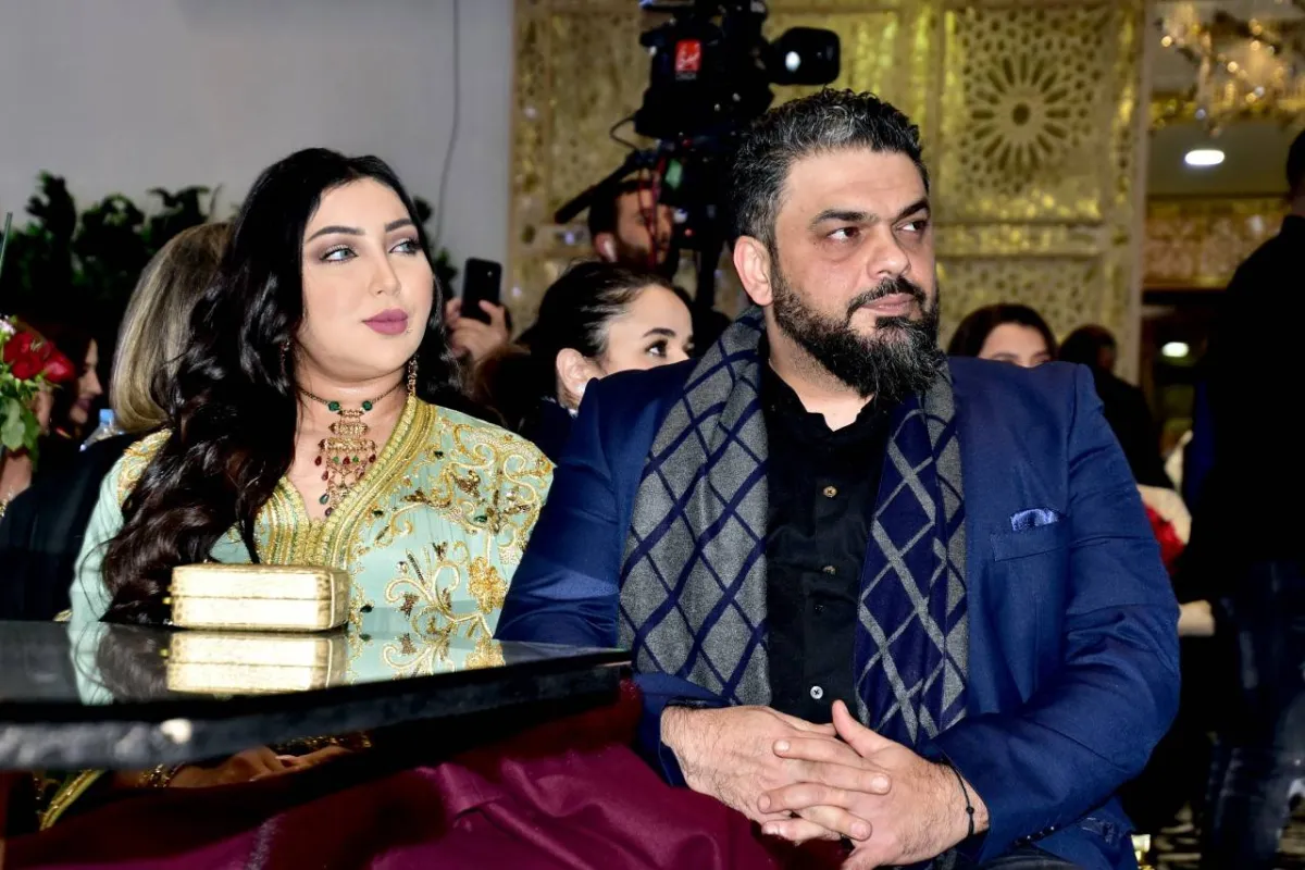 الفنانة دنيا بطمة وزوجها محمد الترك من بين الحاضرين- الصورة خاصة بـ"سيدتي"- تصوير- محمد بلميلود