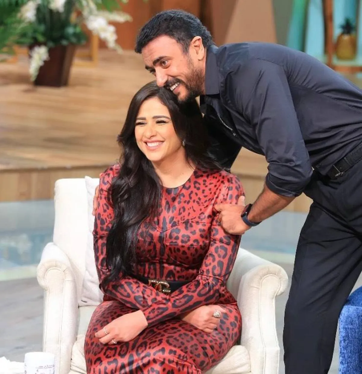 ياسمين عبد العزيز وزوجها أحمد العوضي - الصورة من حساب ياسمين على انستغرام