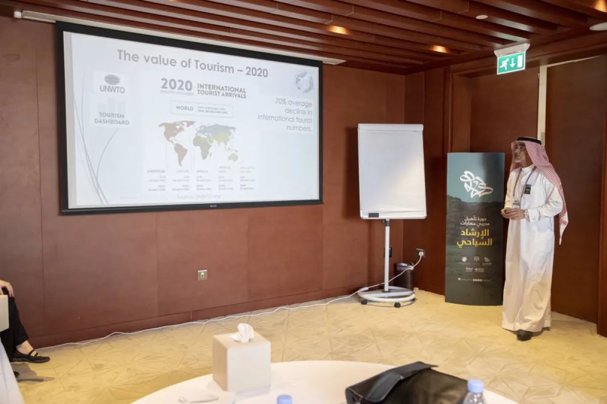 السياحة السعودية تطلق برنامج تدريب المدربين المتخصصين في الإرشاد السياحي - الصورة من حساب الوزارة على تويتر