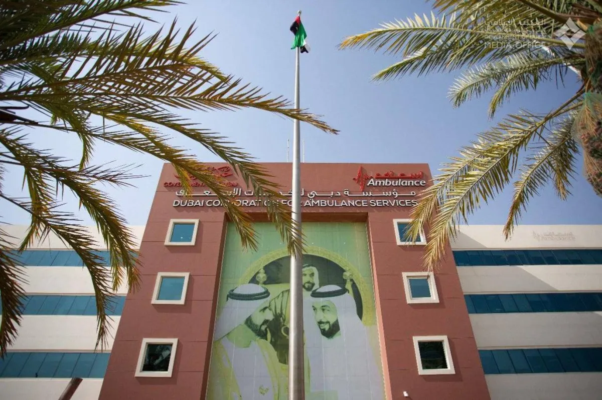 مؤسسة دبي لخدمات الإسعاف - الصورة من حساب مكتب  الإعلامي لحكومة دبي على تويتر