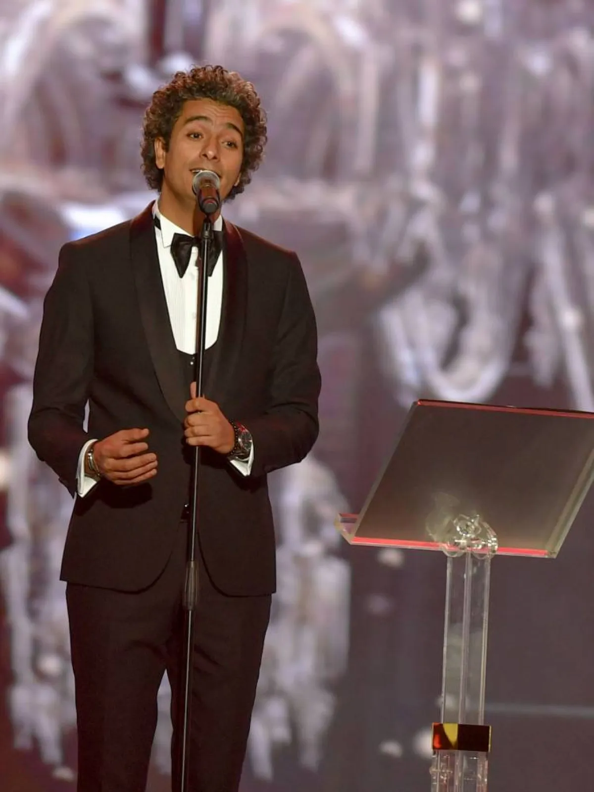 محمد محسن على مسرح محمد عبده في ليالي الفن الأصيل- الصورة خاصة بـ"سيدتي"- تصوير- بشير صالح