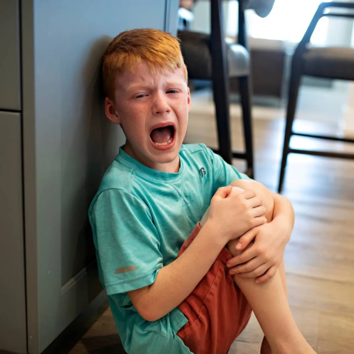 صورة لطفل يبكي