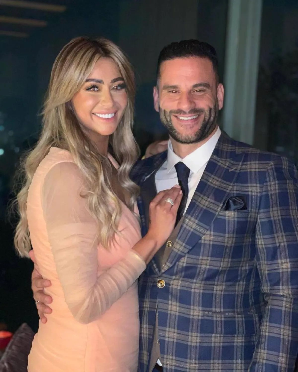 روتانا  وخطيبها مازن- الصورة من حساب غادة عبد الرازق على انستغرام