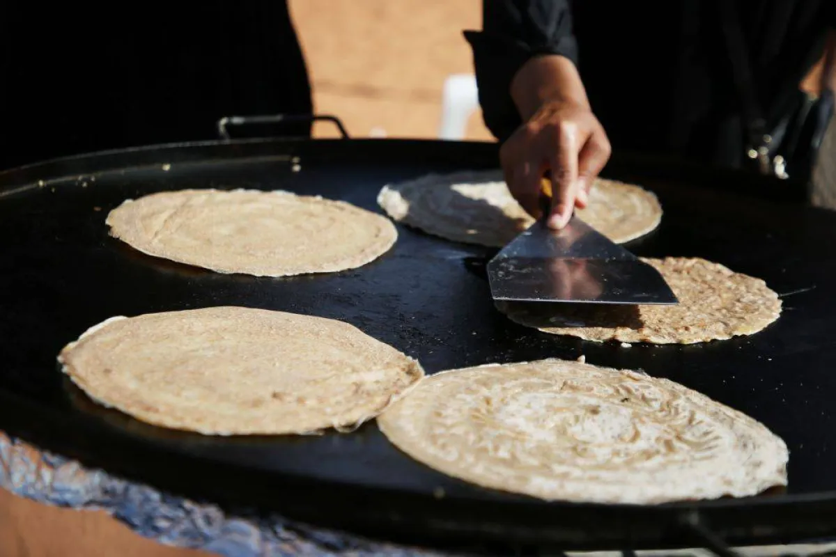 صورة لأحد الأطعمة المقدمة في ممهرجان الملك عبد العزيز للإبل