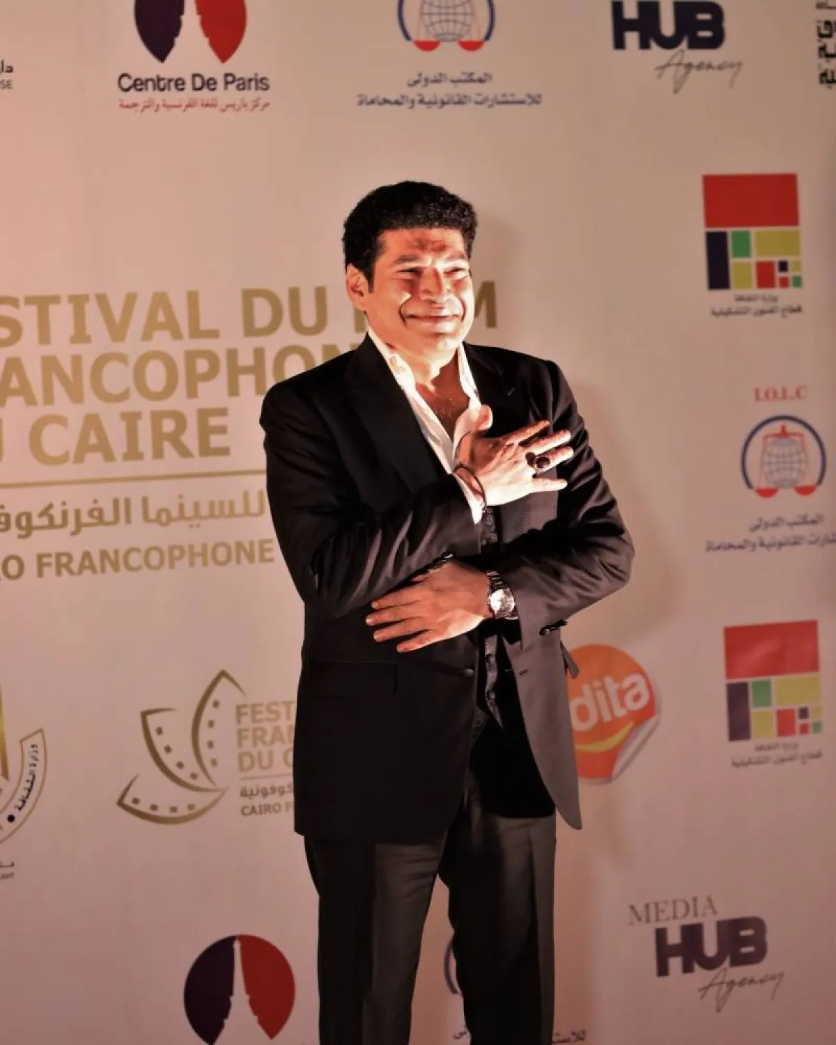 باسم سمرة في حفل الافتتاح - الصورة من حساب المهرجان على فيسبوك