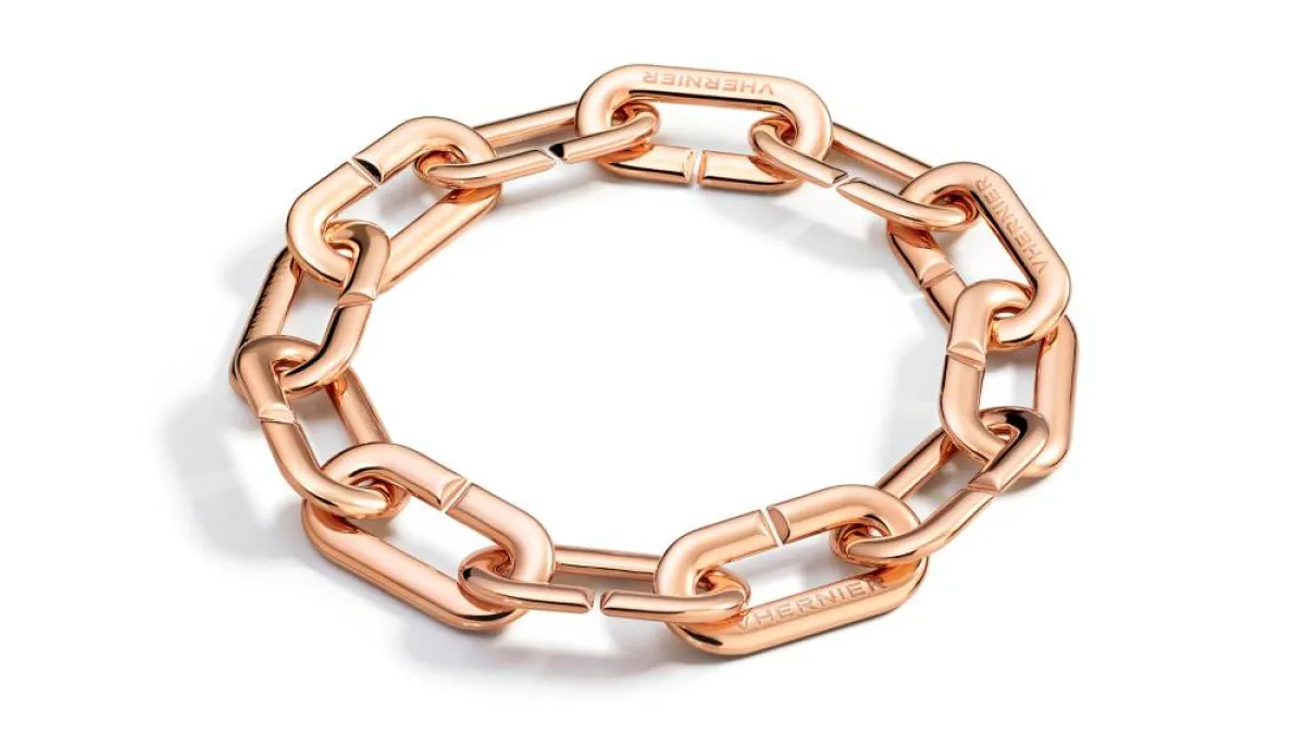 إسوارة مشابك ورق Mon Jeu bracelet من الذهب الوردي عيار 18 قيراطاً