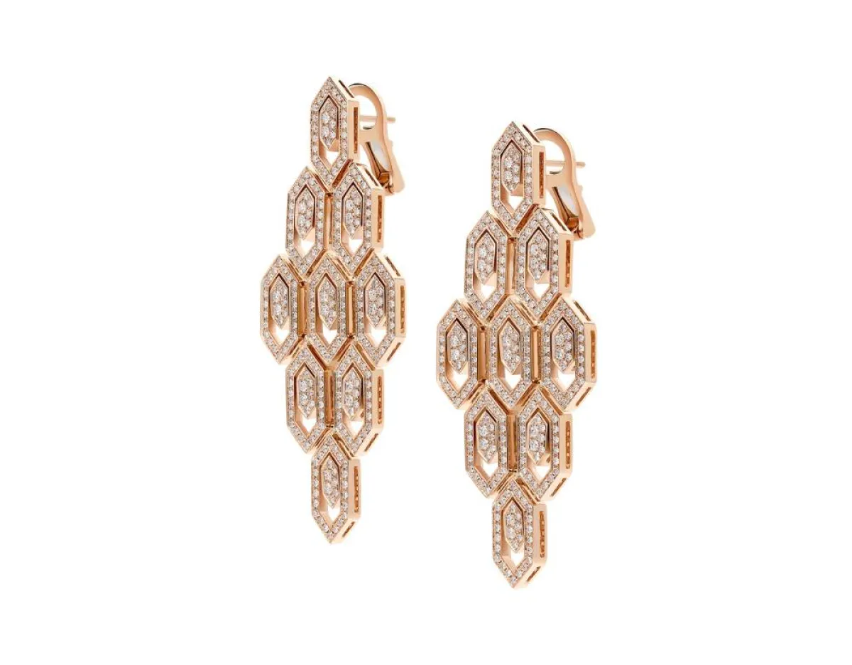 أقراط Serpenti Skin Earring من بلغاري Bulgari