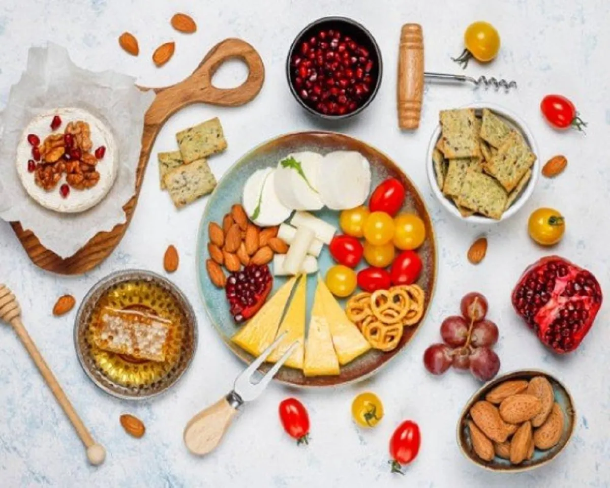 صورة لمكونات وجبة صحية للحامل