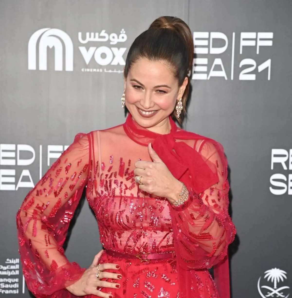 رايا أبي راشد-الصورة من حساب Red Sea Int. Film Festival على انستغرام