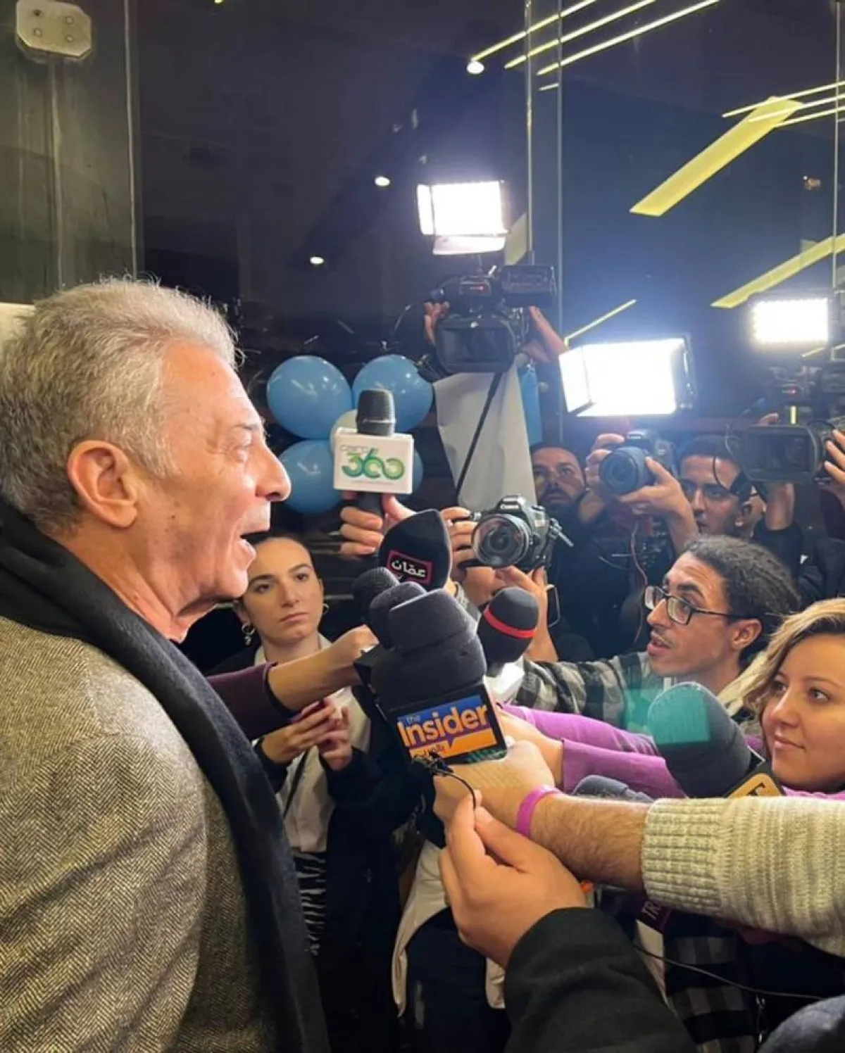 محمود حميدة من العرض الخاص لفيلم ريتسا - الصورة من حساب حميدة على انستغرام