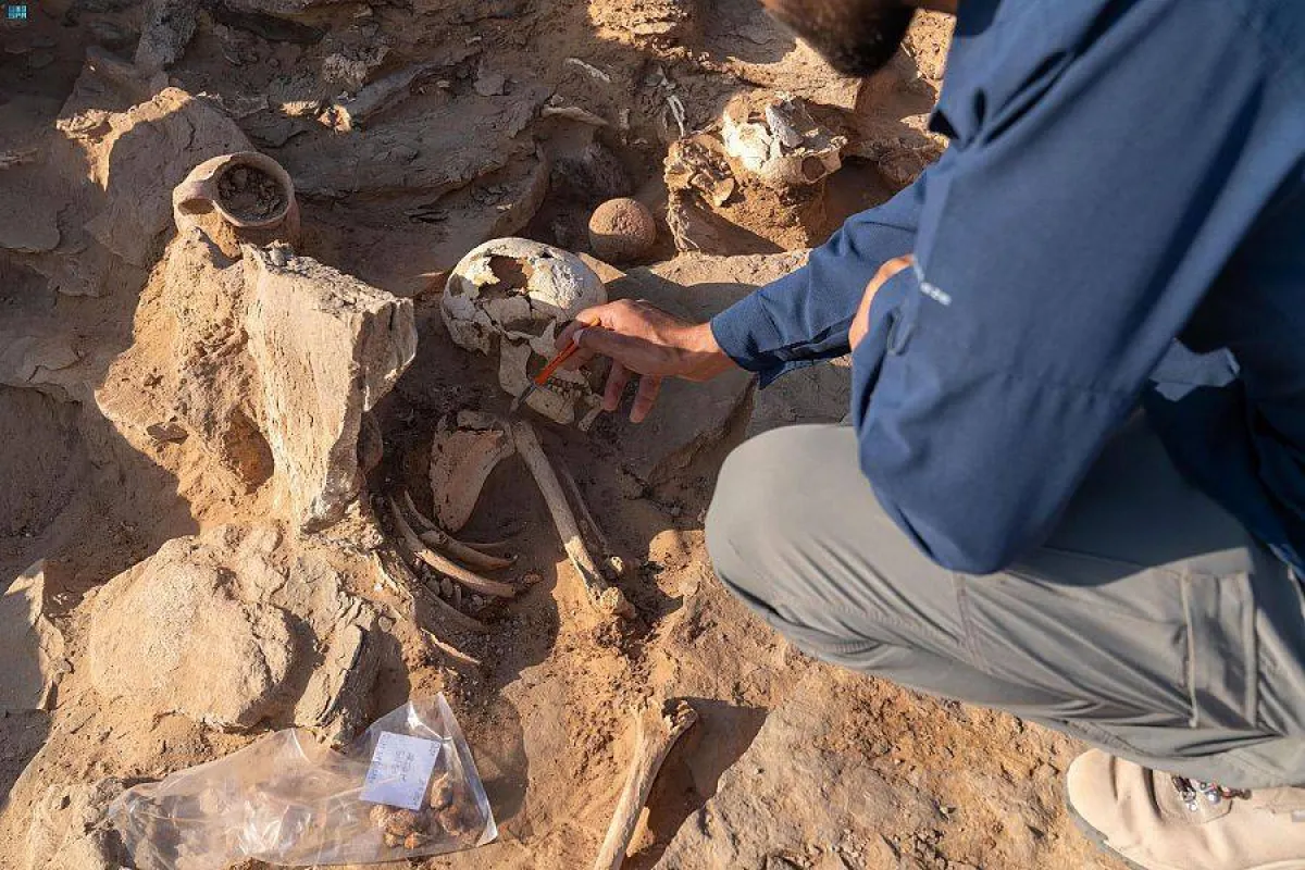 اكتشافات جديدة في أعمال التنقيب بموقع قرية - الصورة من واس