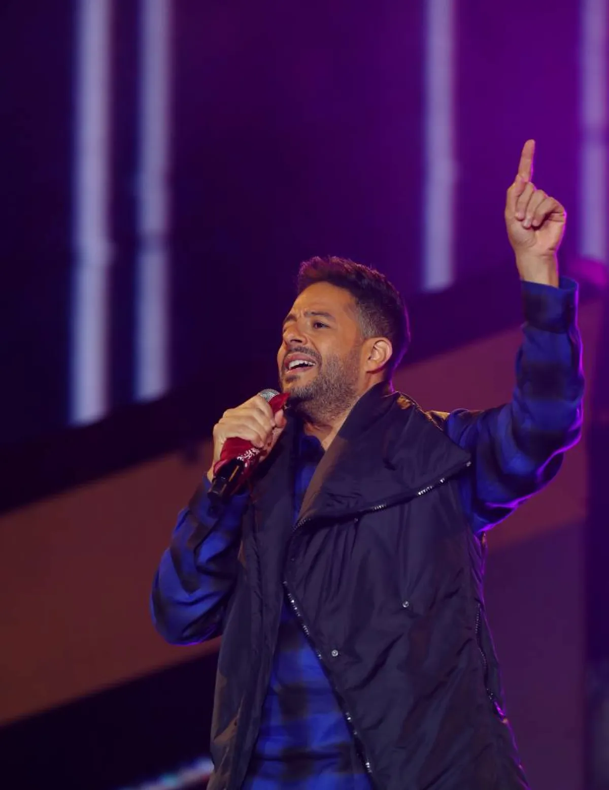 محمد حماقي على مسرح ميدل بيست- الصورة خاصة بـ"سيدتي" تصوير-  صالح الغنام 