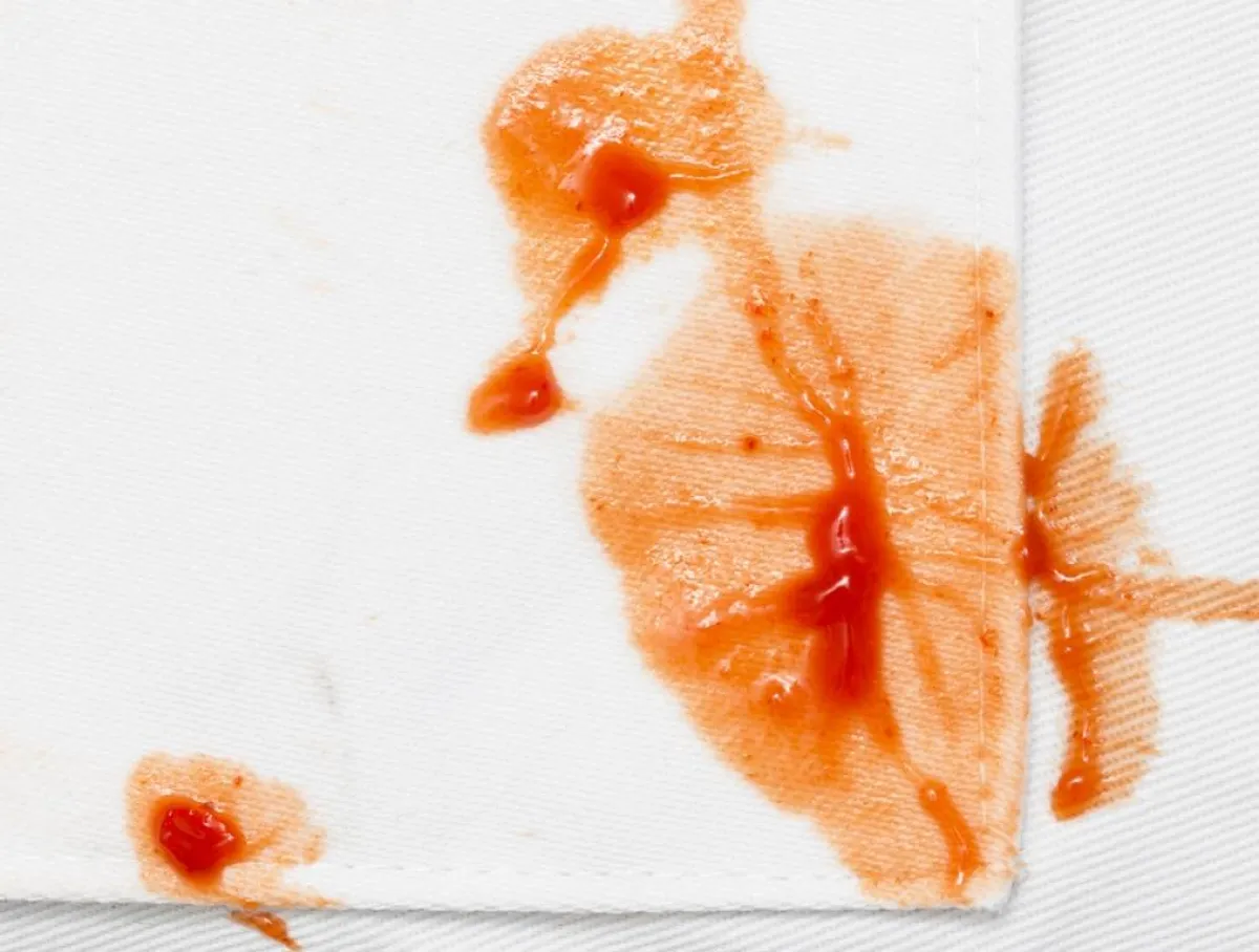 طريقة نزع بقع الكاتشب