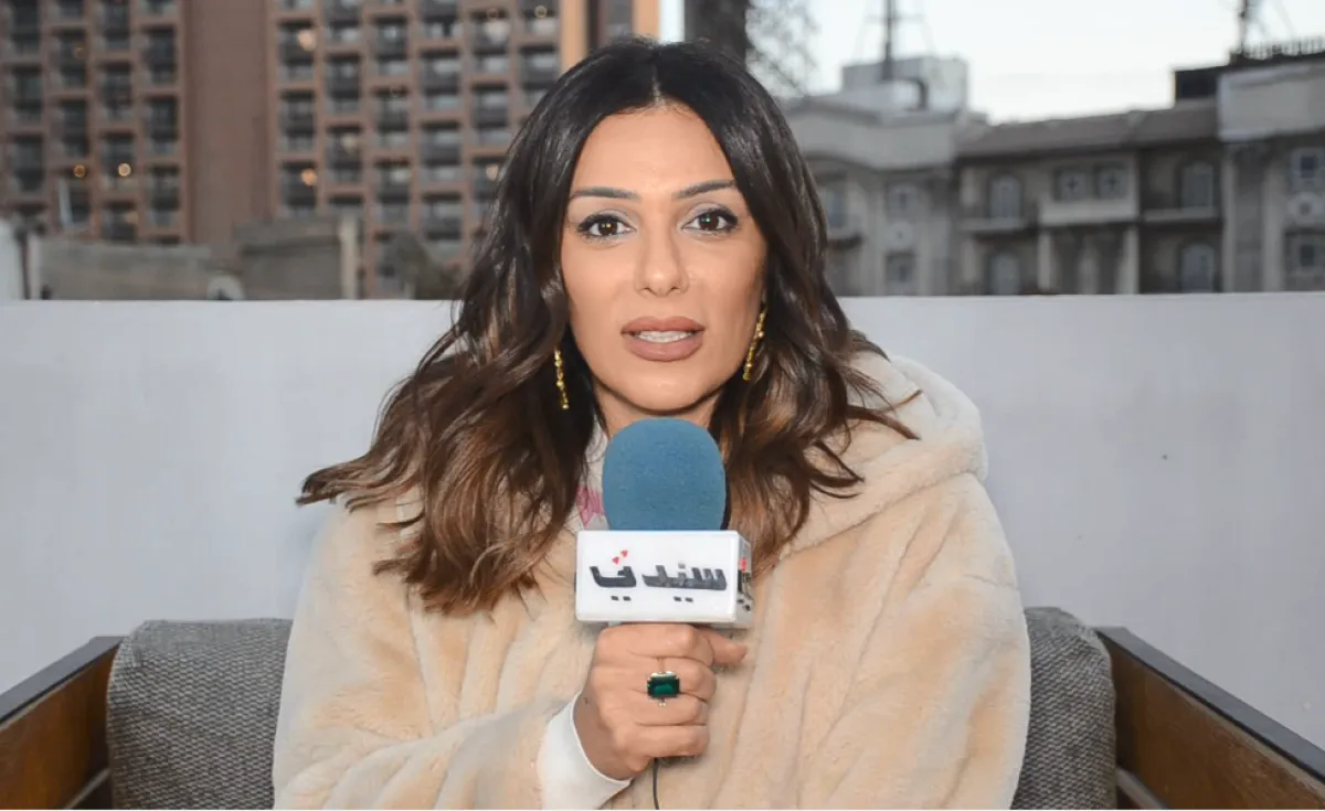 إنجي المقدم خلال لقائها بسيدتي - الصورة خاصة بسيدتي