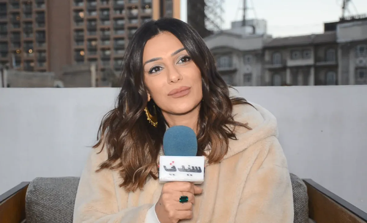 إنجي المقدم خلال لقائها بسيدتي - الصورة خاصة بسيدتي