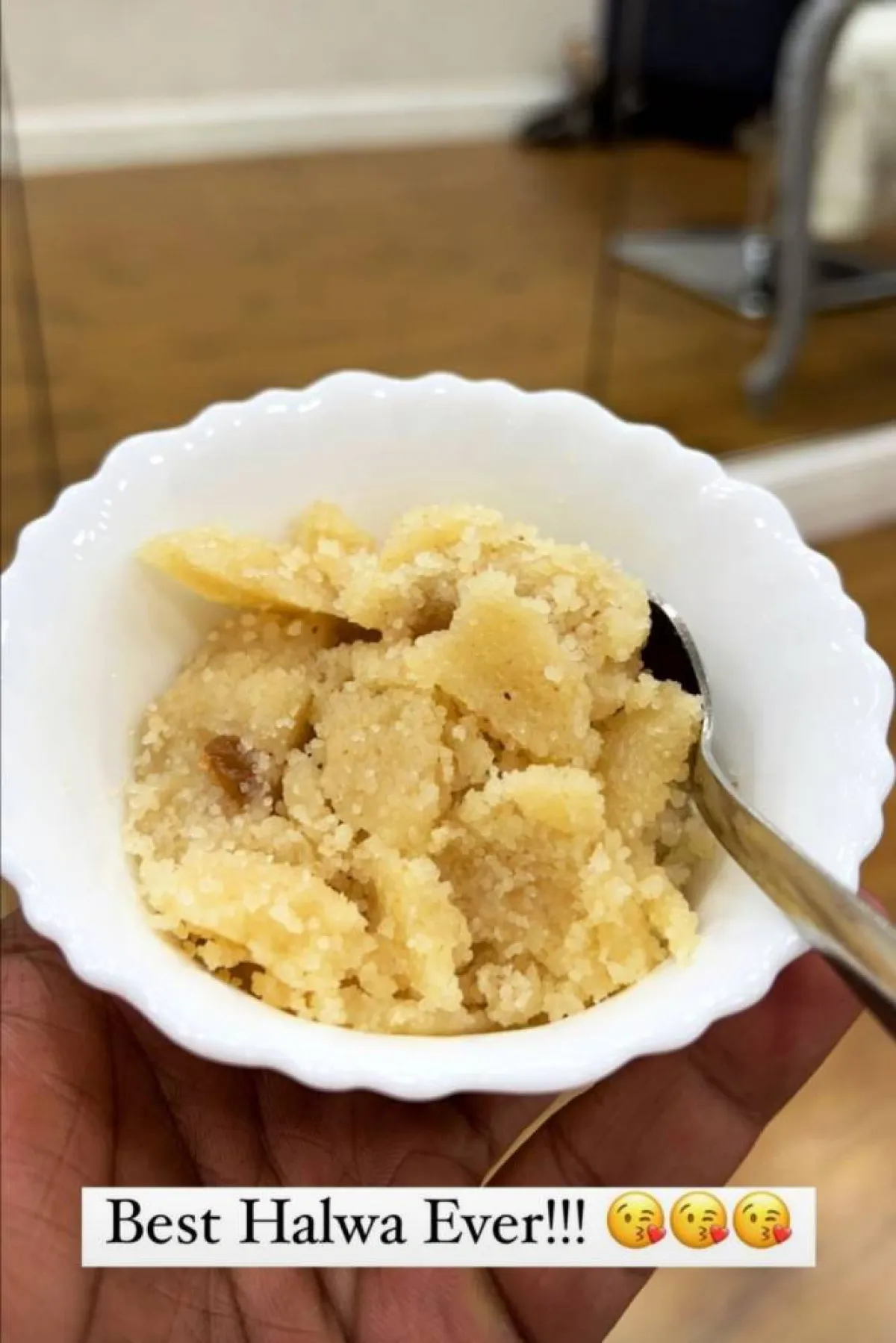 منشور فيكي كوشال لطبق الحلوى- الصورة من قصص إنستغرام فيكي كوشال