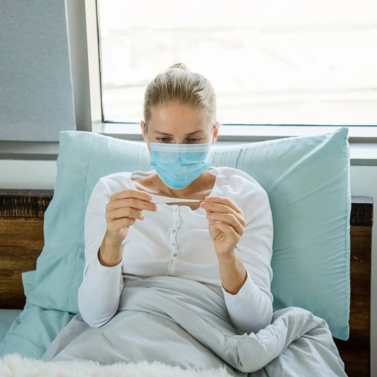 صورة لحامل مريضة