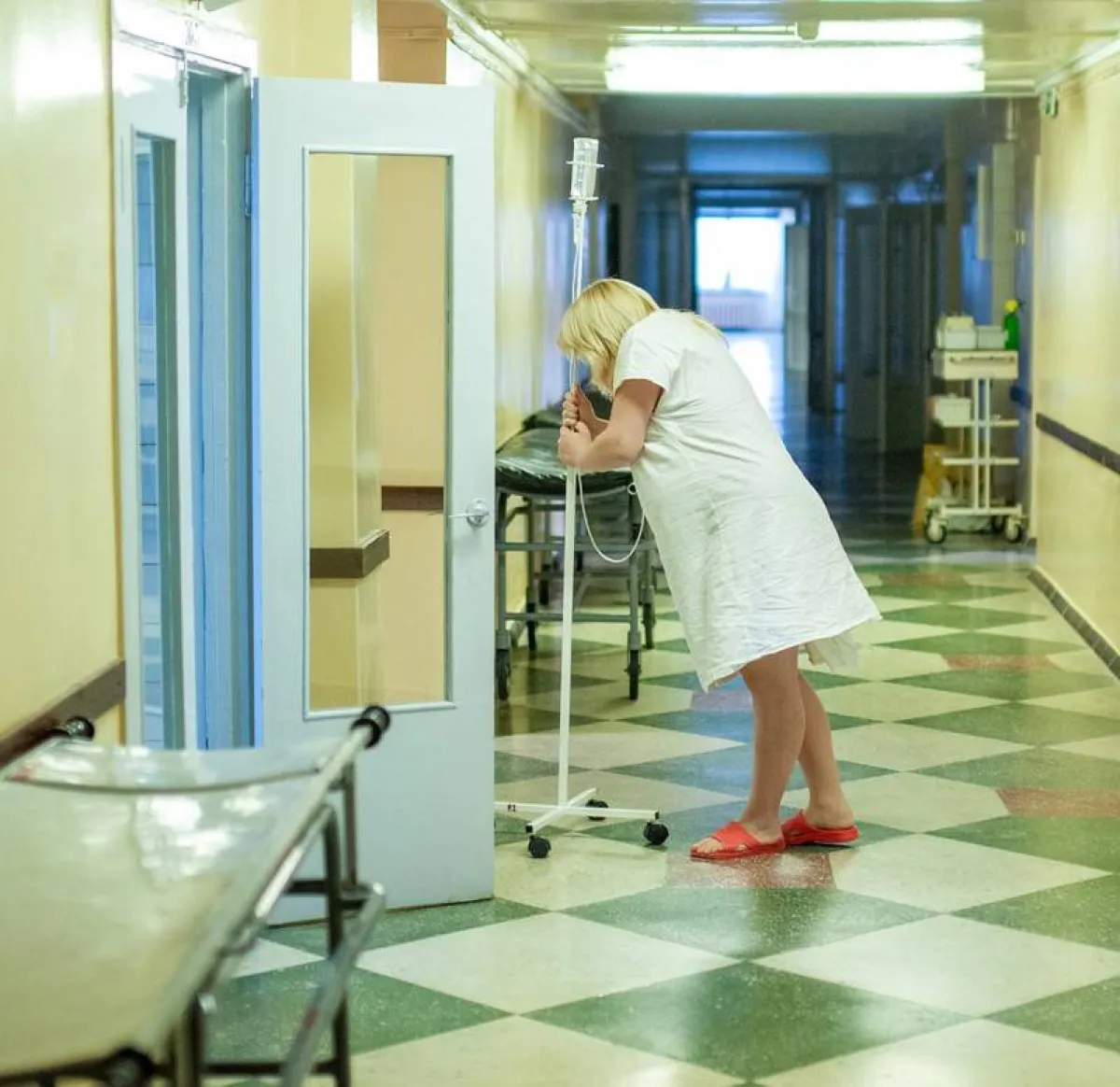 صورة لامرأة في المخاض