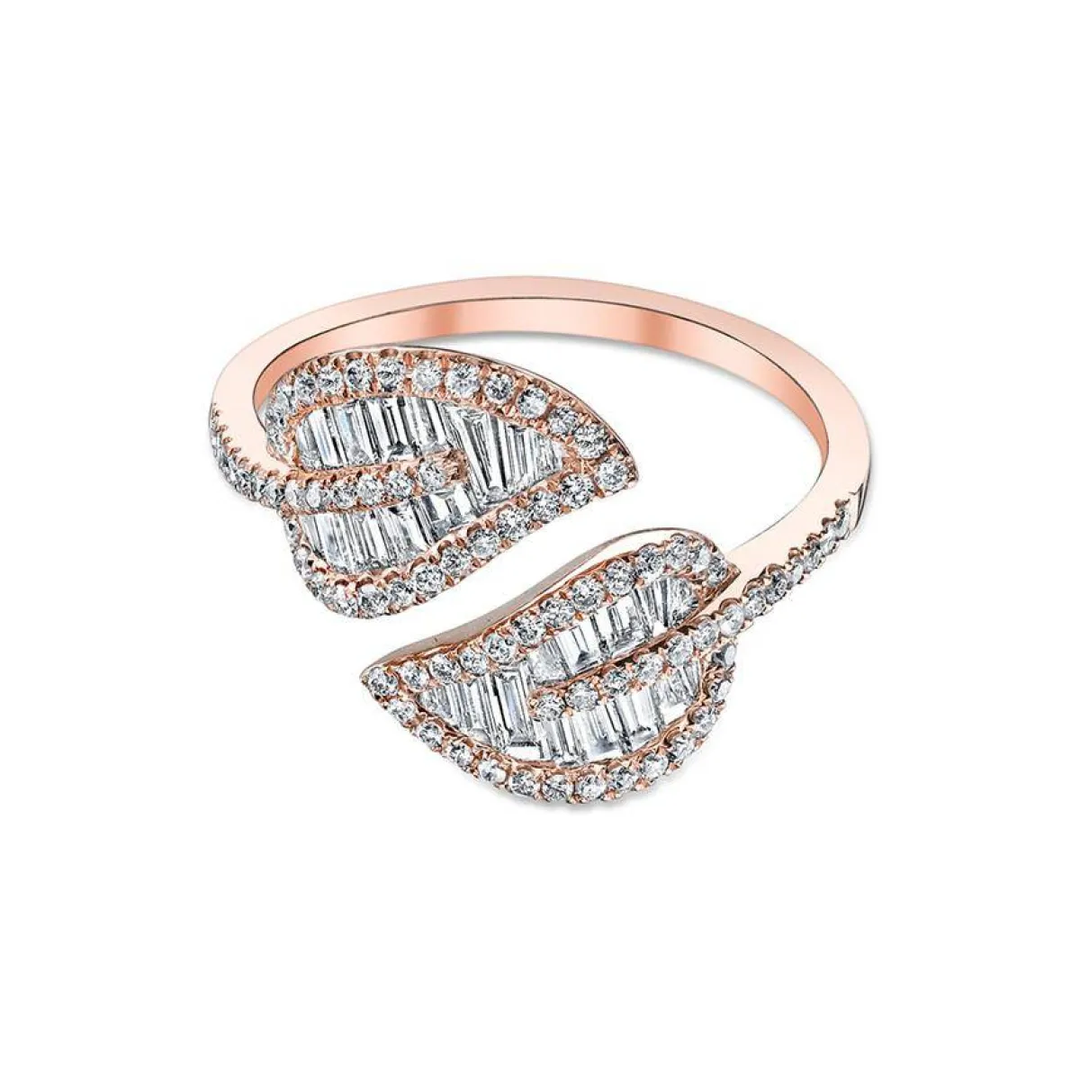 خاتم SMALL LEAF DIAMOND RING من Anita Ko