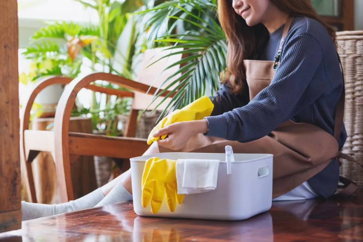 مسح الأسطح وتنظيفها بعد رش المبيدات