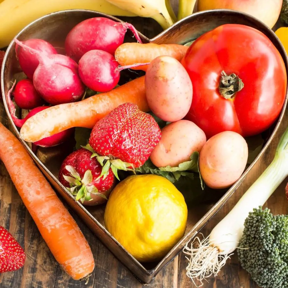 صورة لطبق يحتوي على خضروات