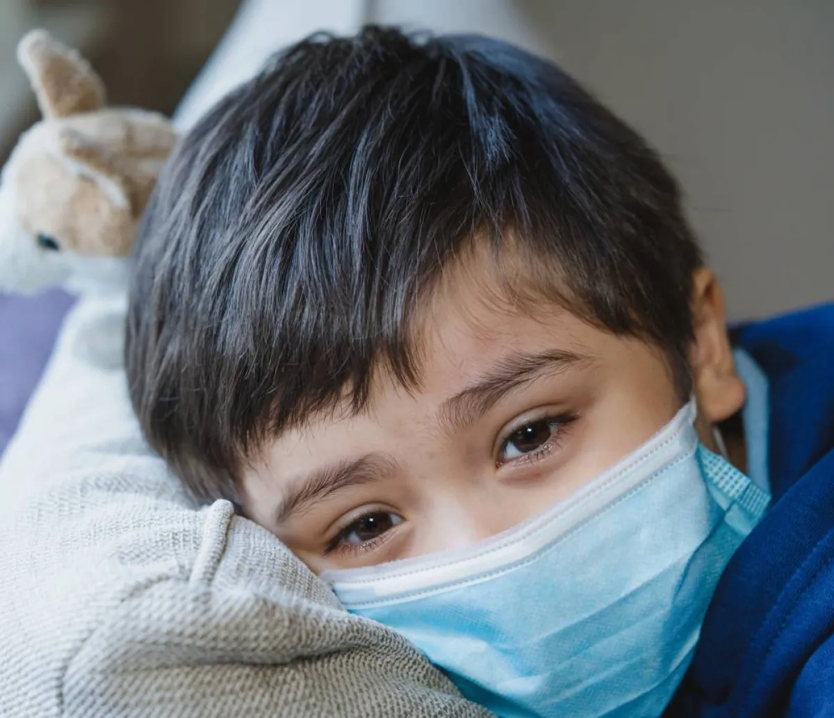 صورة لطفل مريض