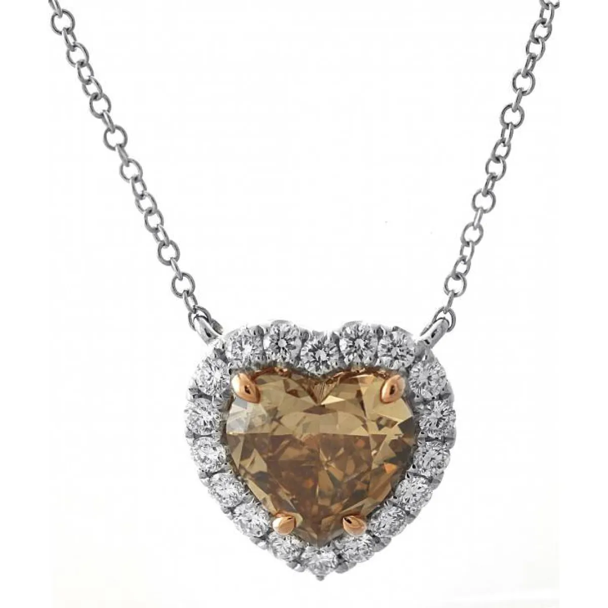 قلادة مرصعة بحجر الألماس البني من  Klim Jewelry 