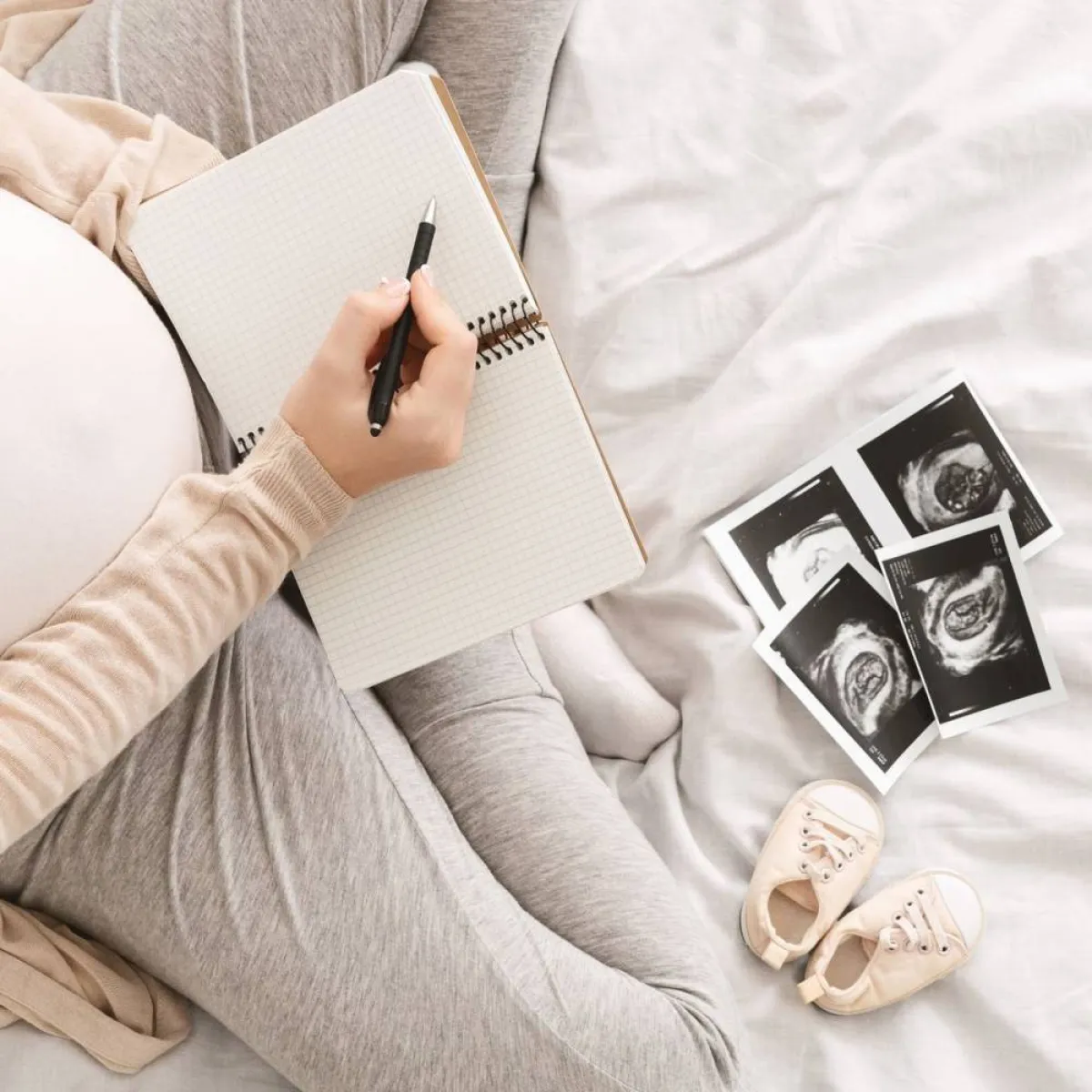 صورة لحامل تستعد للولادة